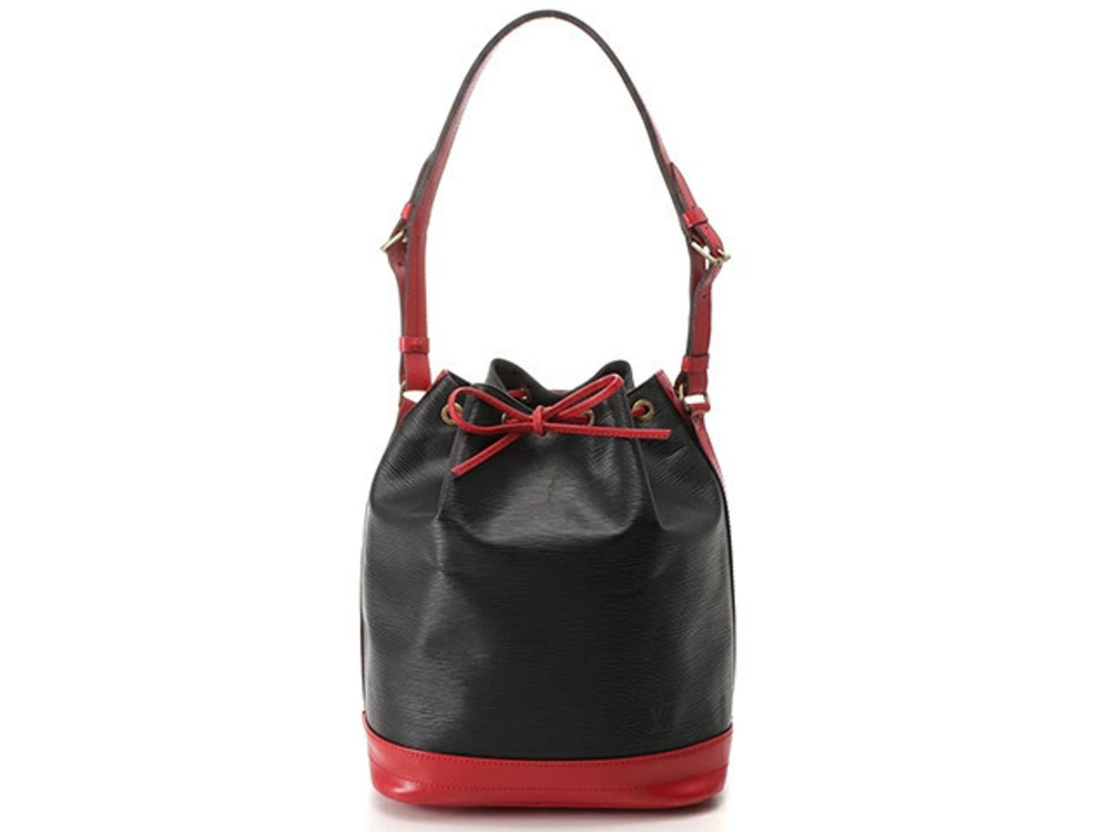 LOUIS VUITTON Epi Noe Noir Black Castilian Red